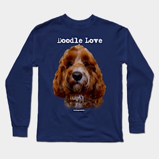 Red Doodle Dog Long Sleeve T-Shirt